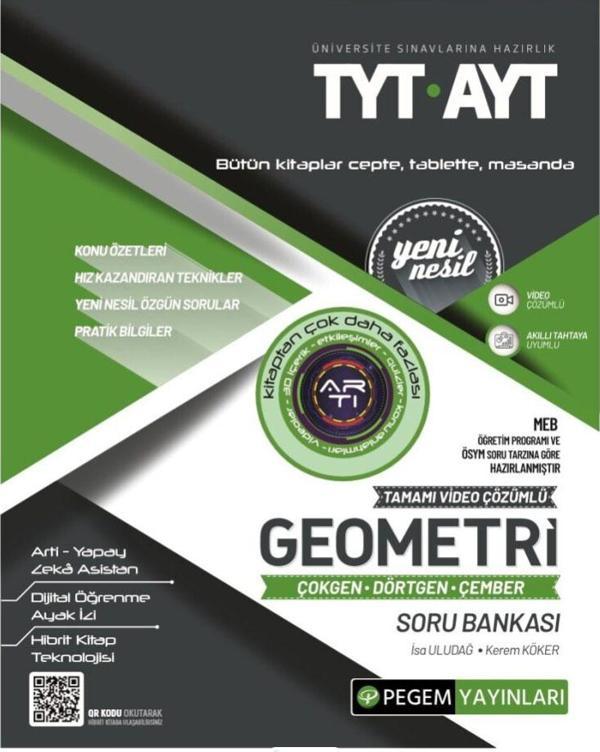 TYT-AYT Geometri Çokgen-Dörtgen-Çember Soru Bankası - Pegem Akademi Yayıncılık - Image 1