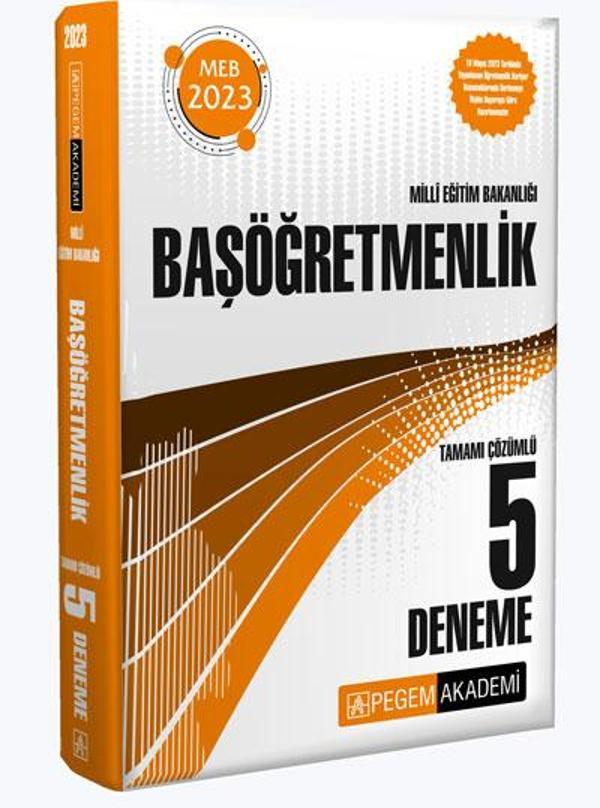 2023 Milli Eğitim Bakanlığı Başöğretmenlik 5 Deneme - Pegem Akademi Yayıncılık - Image 1