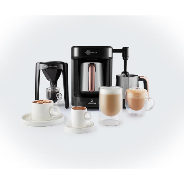 Karaca Hatır Barista Steel Latte ve Türk Kahve Makinesi Rosegold - Image 1