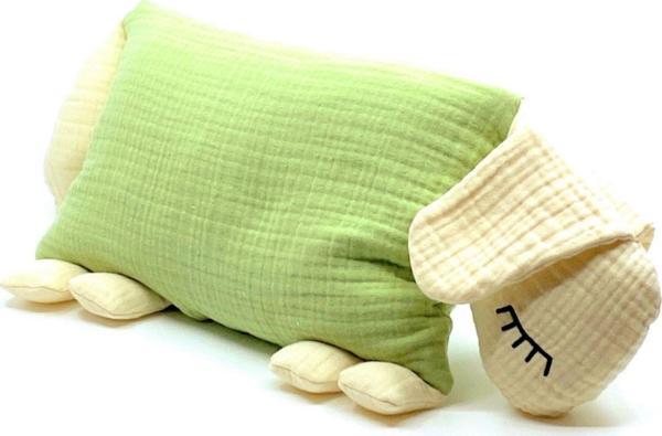 Myminibaby Yastıklı Çantalı Müslin Uyku Arkadaşı Kuzu - Image 1
