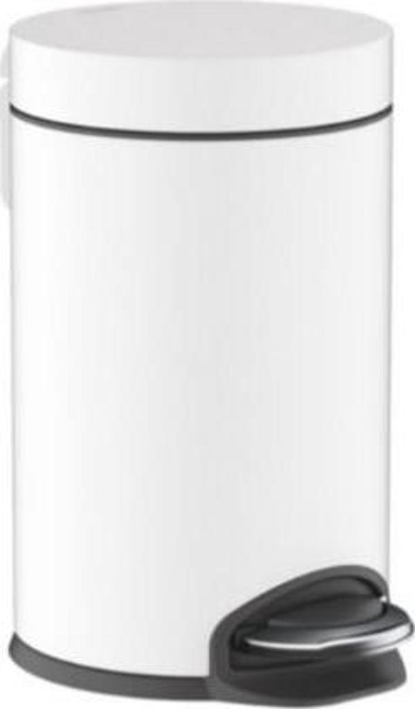 Hansgrohe AddStoris 3lt Pedallı Çöp Kovası Satin Beyaz 41775700 - Image 1