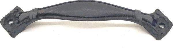 Antika Tarz Dekoratif Pirinç Deste Kapı Kulbu - 25x120 mm, Oksit - Image 1