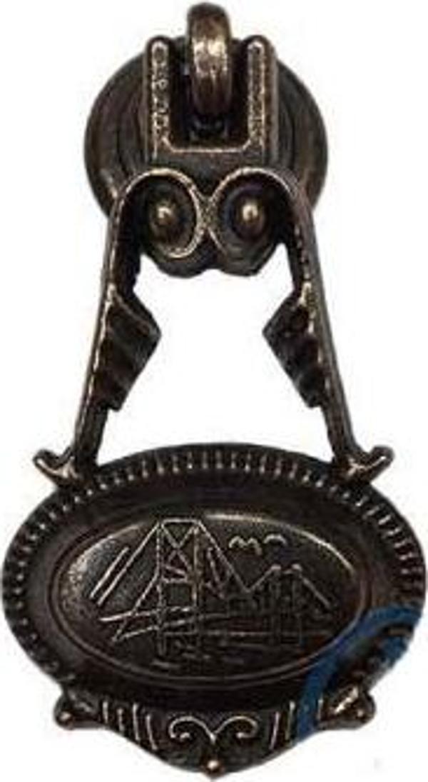 Dekoratif Zamak Sarkaç  Küçük  Kulp - 30x63mm, Eskitme, 1 Adet - Image 1