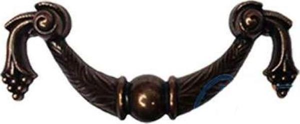 Dekoratif Zamak Üzümlü Kulp - 64mm, Eskitme, 1 Adet - Image 1