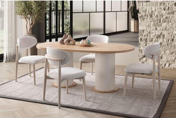 Alfacountry Mobilya Minima Modern Yemek Masası 4 Sandalye Takım - Image 1
