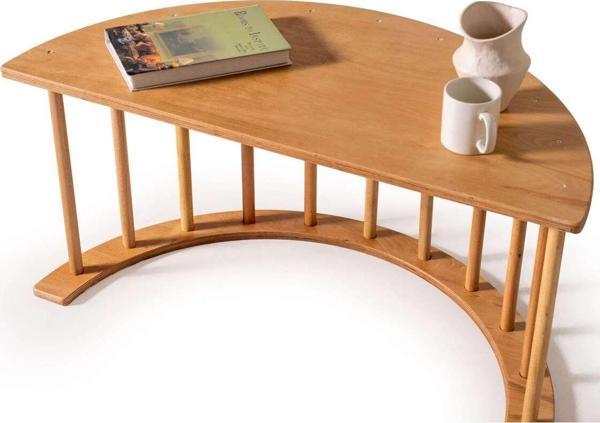 Alfacountry Mobilya Pikler Halkası Montessori Aktivite Masası Masif Kayın Vernikli - Image 1