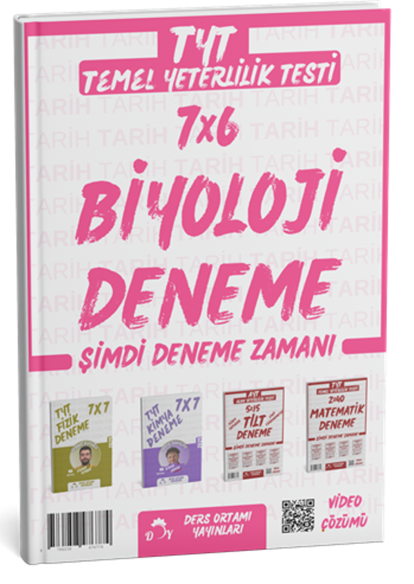 Ders Ortamı YKS TYT Biyoloji 7x6 Deneme Çözümlü Ders Ortamı Yayınları - Ders Ortamı Yayınları - Image 1