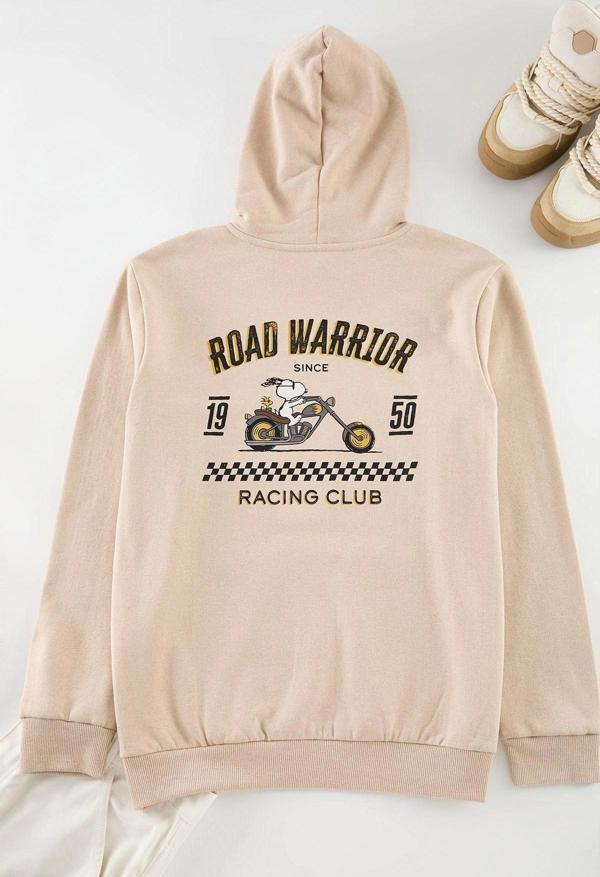 Tarz Bol Kapüşonlu Standart Kol Regular Unısex Normal Kesim Sweatshirt - Image 1