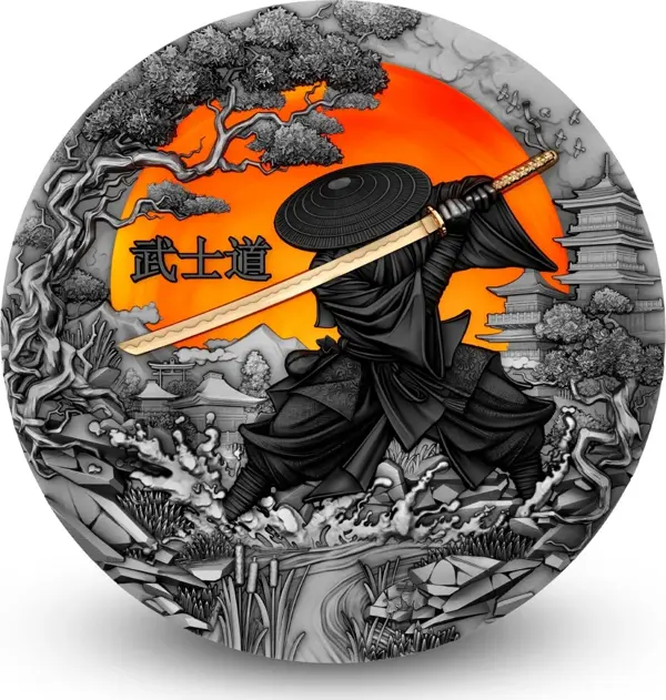 Bushido Savaşçı Gümüş Sikke Coin - Image 1