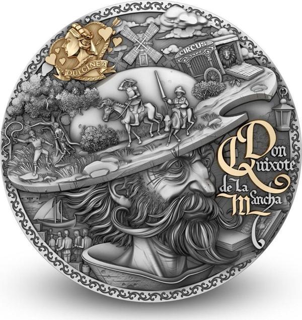 Don Kişot Altın Kaplama Gümüş Sikke Coin - Image 1