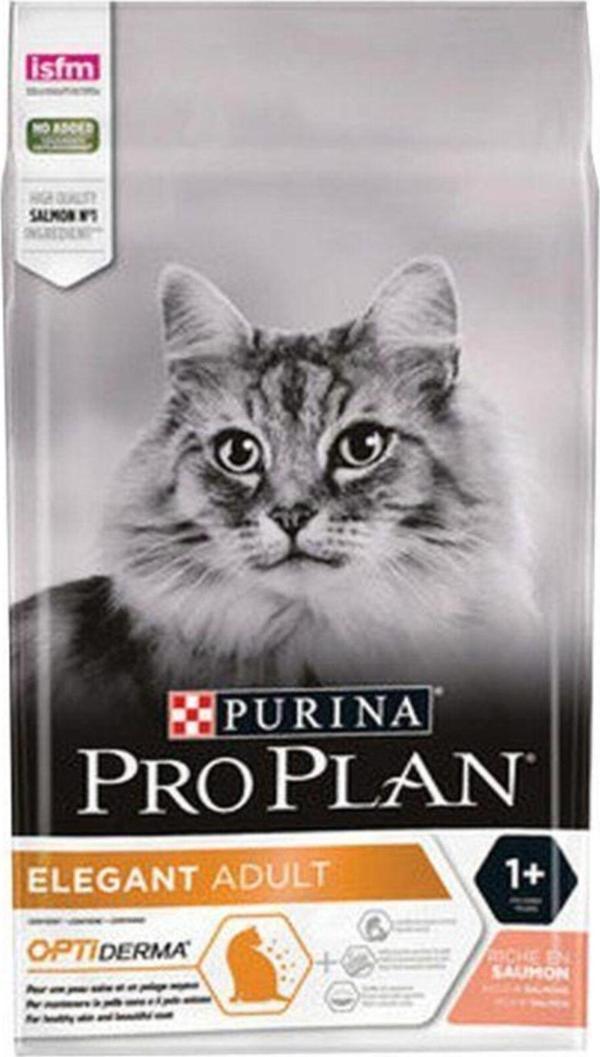 Pro Plan Elegant Derma Plus Somonlu Kedi Maması 3 Kg - Image 1