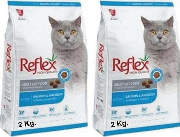 Reflex Somonlu & Hamsili Yetişkin Kedi Maması 2 Kg. X (2 Adet) - Image 1