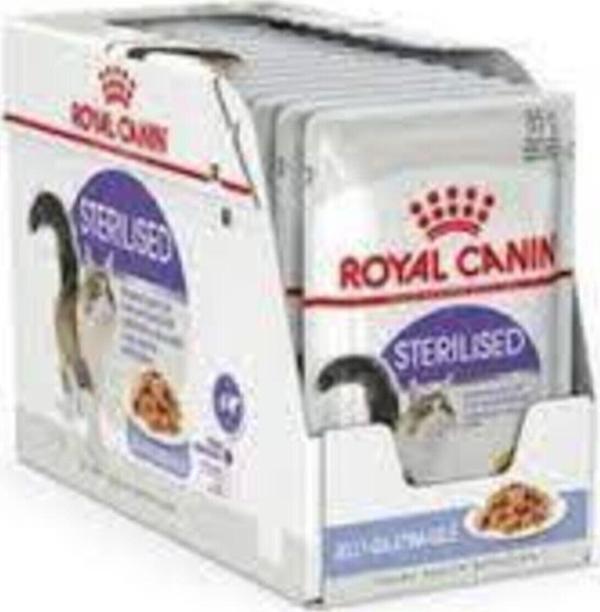 Royal Canin Sterilised Jelly Pouch Kısırlaştırılmış Yetişkin Kedi Yaş Maması 12X85 G - Image 1