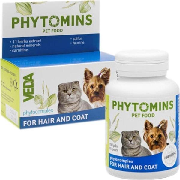 Vedavet Phytomıns For Haır And Coat Kedi Ve Köpeklerde Tüy Dökülmesine Karşı Takviye - Image 1