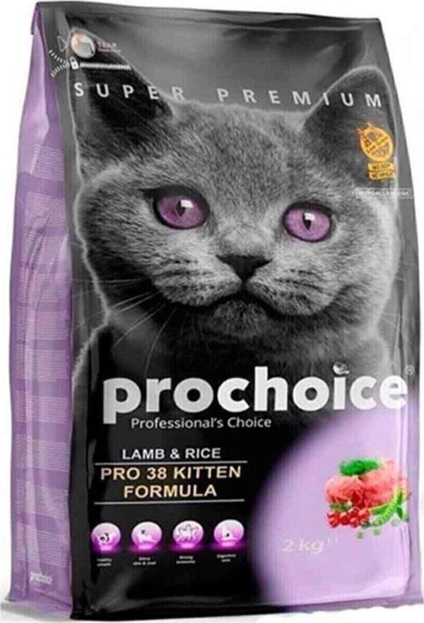 Prochoice Cat Pro 38 Kıtten Lamb & Rıce 2 Kg - Image 1