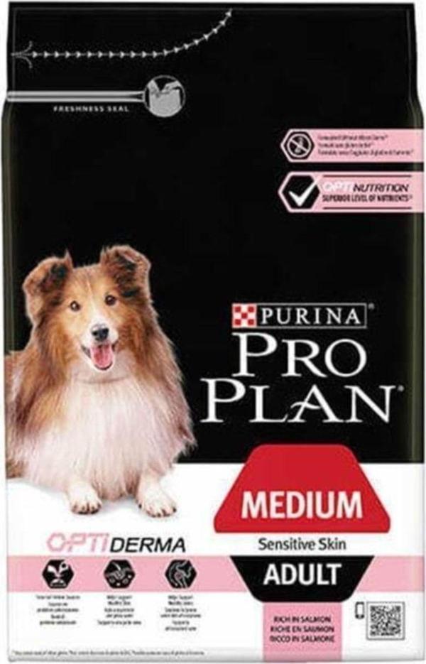 Pro Plan Medium Adult Sensitive Somonlu Yetişkin Köpek Maması 14Kg - Image 1