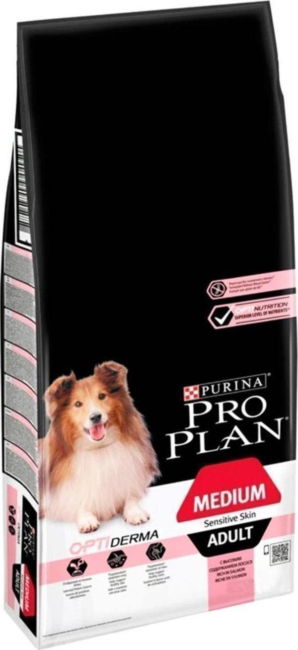 Pro Plan Medium Adult Somon Köpek 14Kg Sensitive Skin Somonlu Yetişkin Köpek Maması - Image 1