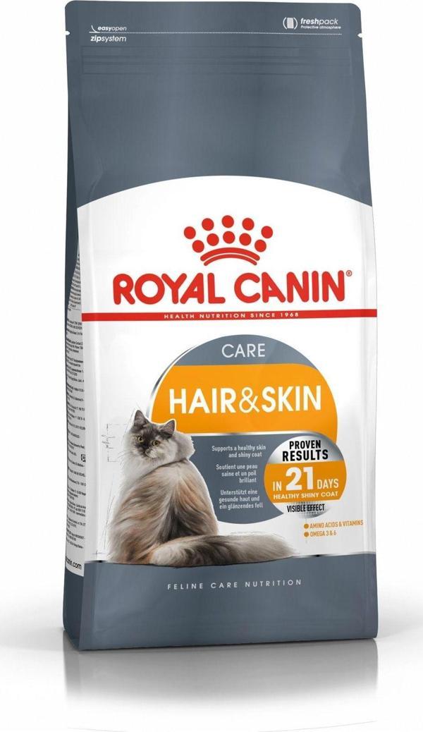 Royal Canin Hair Skin Hassas Tüylü Kedi Maması 2 Kg Skt 04/2024 - Image 1
