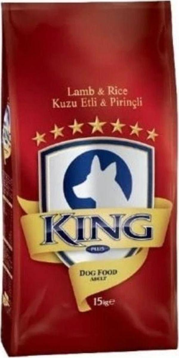 King Kuzu Etli Pirinçli Köpek Maması 15 Kg Yetişkin - Image 1
