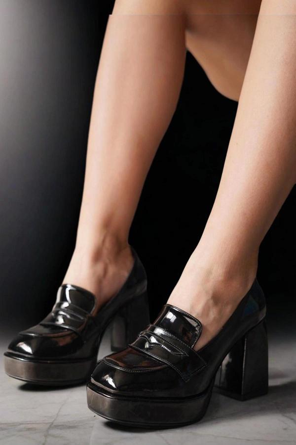Kadın Platform Kalın Topuklu Loafer Harrie - Image 1