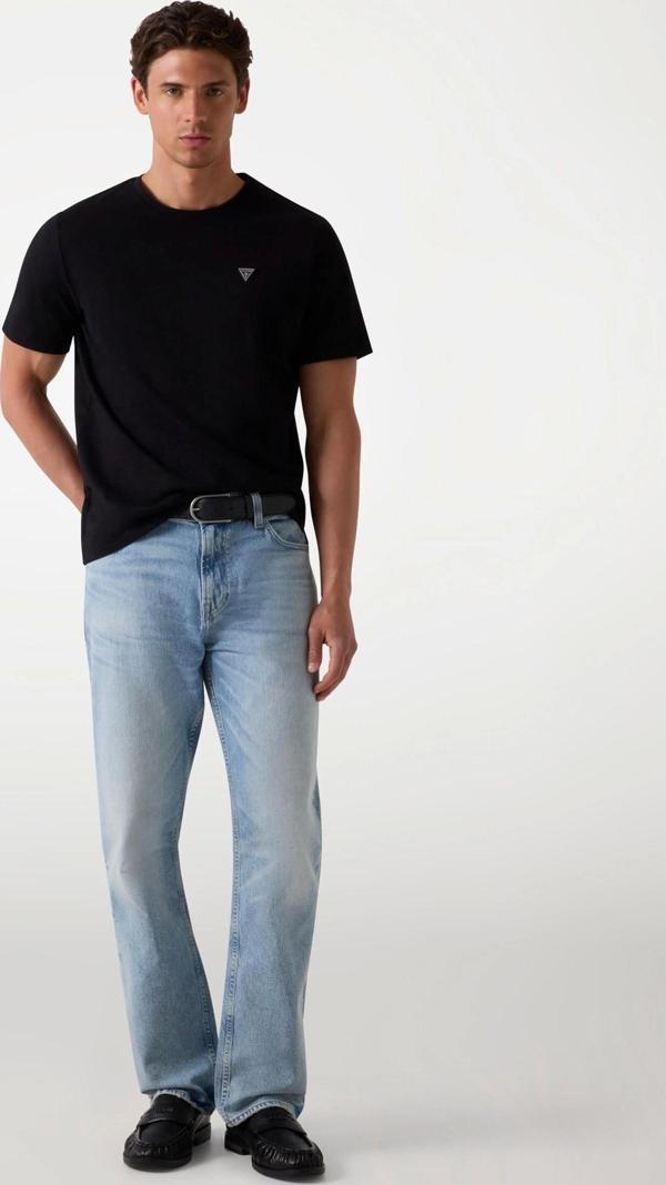 Guess Erkek Siyah Patch Detaylı Tişört - Image 1