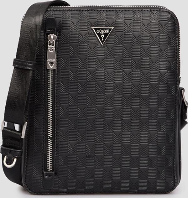 Guess Erkek Siyah Torino Çift Fermuarlı ve Dikey Cepli Cross - Image 1