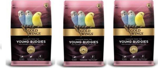 Gold Wings Premium Yavru Muhabbet Kuşu Yemi 1 Kg (3 ADET) - Image 1