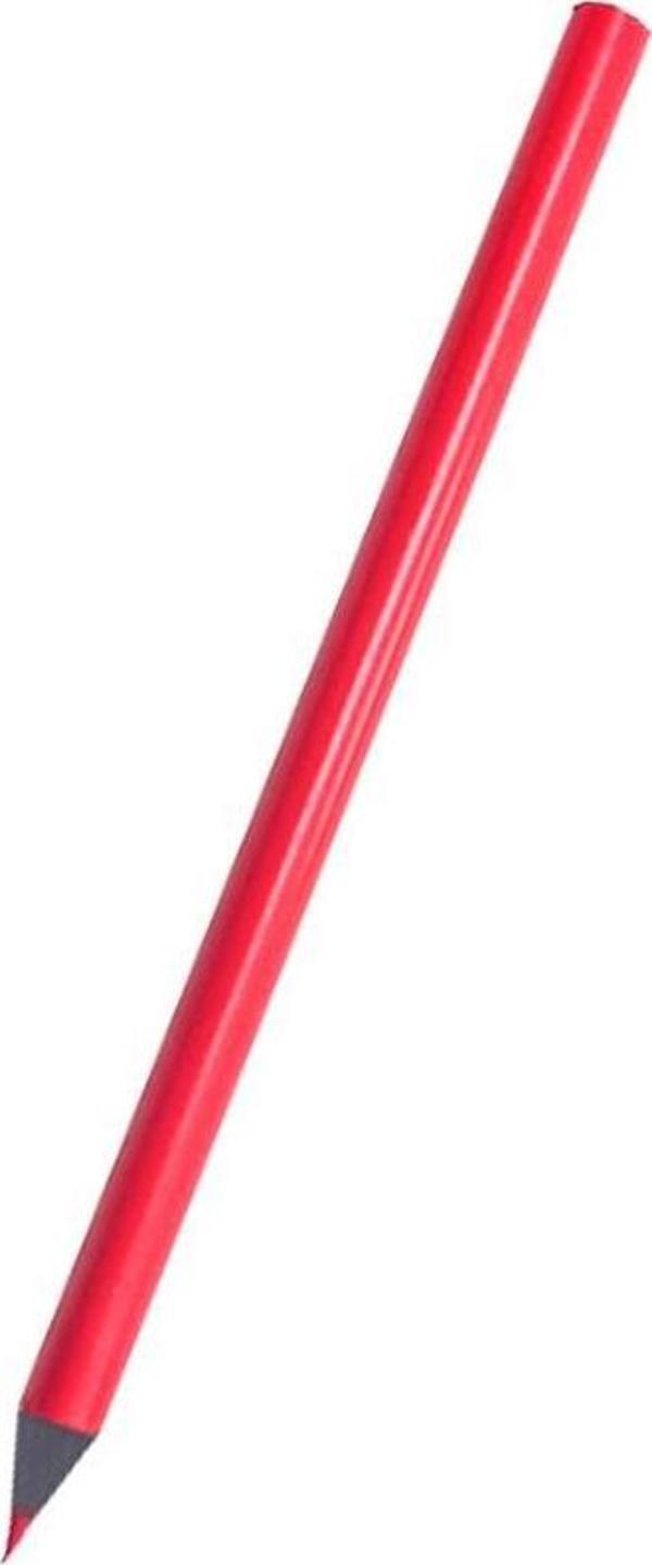 Jumbo Kırmızı Kalem 1 Adet Kırmızı Başlık Kalemi Üçgen Kırmızı Renk Kurşun Kalem İlk Kalemim - Image 1