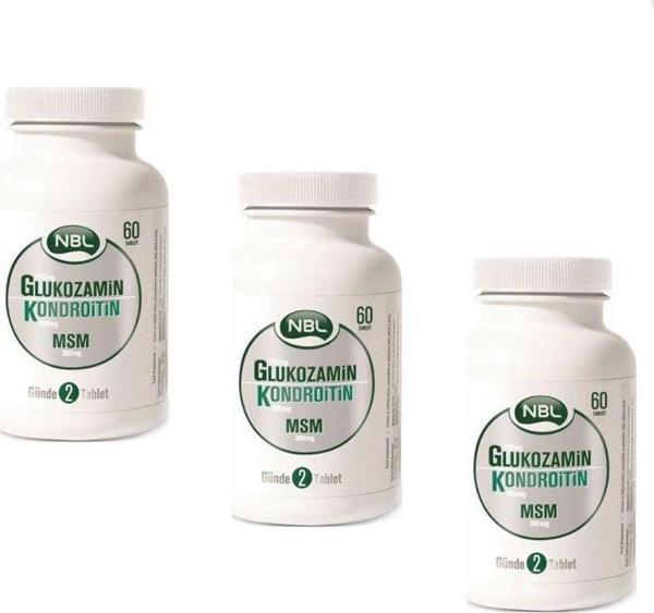 NBL Glukozamin Kondroitin Msm 60 Tablet 3 Adet - Image 1