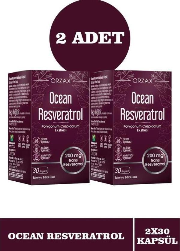 Ocean Resveratrol 200 mg 30 Kapsül 2 Adet - Image 1