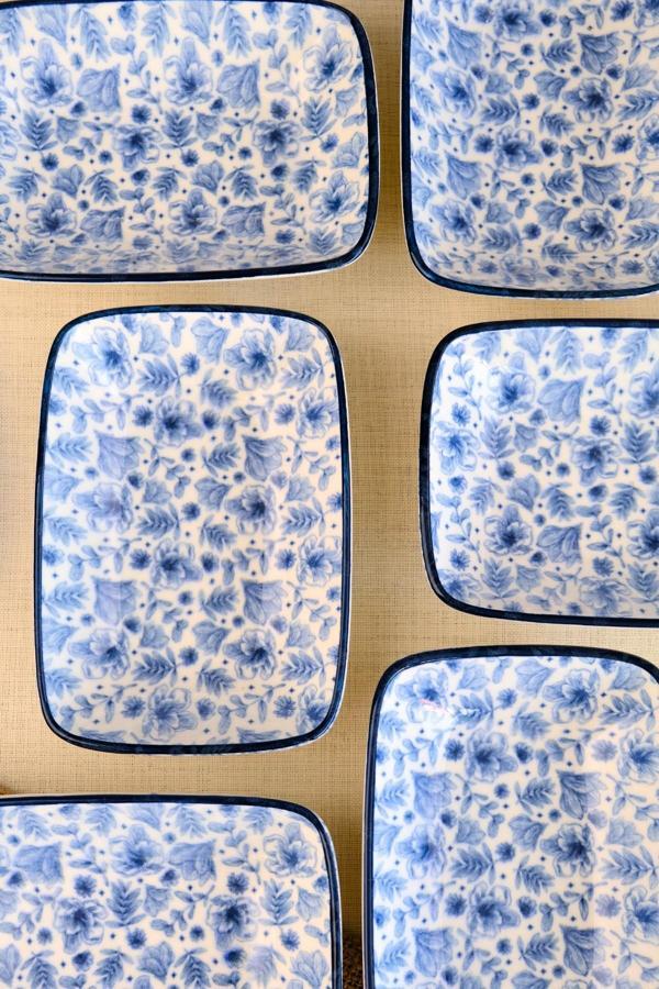 Tabak Evi Blue Heaven Kayık Tabak 6 lı 17x12x3cm - Image 1