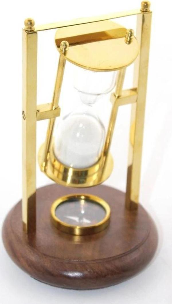 Pirinç Pusulalı Kum Saati Ksk2136 - Image 1