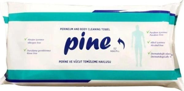 Pine Alkolsüz Hasta Perine Ve Vücut Temizleme Havlusu 50 Li 5 Paket - Image 1