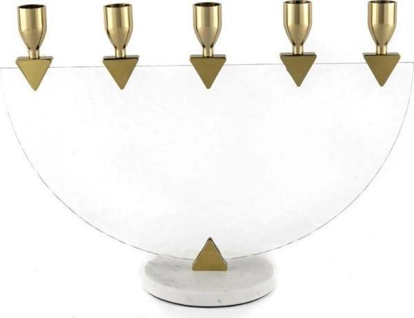 Mikasa Moor Gold 5li Cam Şamdan 37x12x27cm - Image 1