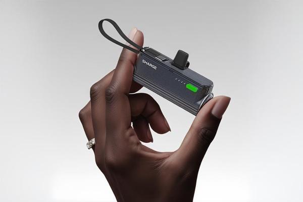 Sharge Flow Mini - Kompakt ve Hızlı Taşınabilir Powerbank - Siyah - Image 1