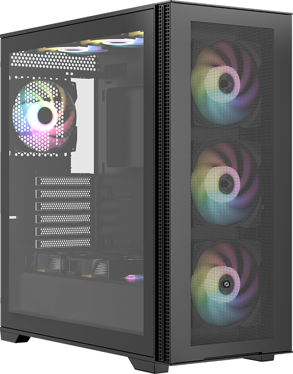 GAMEFORCE Bigmesh 4x120mm Rgb Fanlı Oyuncu Bilgisayar Kasası - Image 1