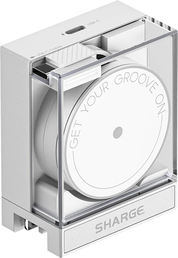 Sharge Retractable 65 GaN Şarj Cihazı - Beyaz - Image 1