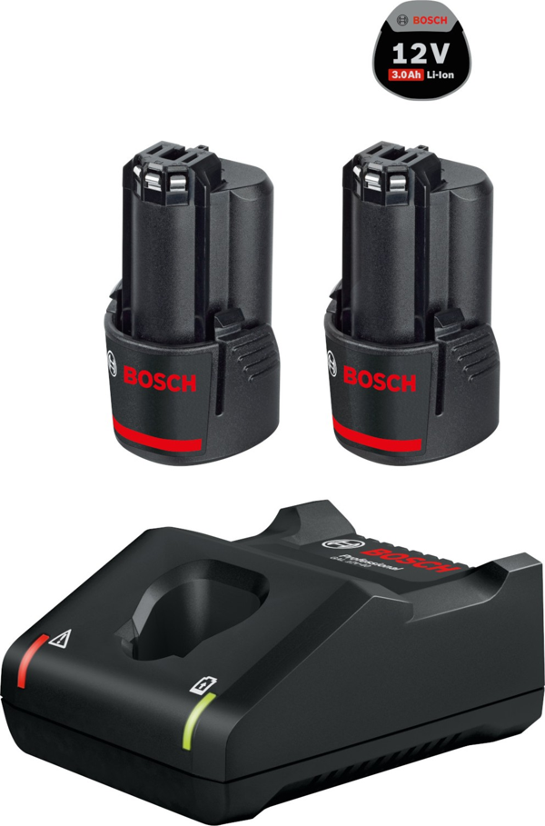 Bosch 2 x GBA 12V 3.0Ah + GAL 12V-40 Profesyonel Akü Şarj Seti - 1600A019RD - Image 1