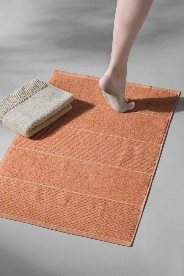 Carmine Bathmat Desert - Ekstra Yumusak, Modern   %100 Pamuk 50x75cm. Ayak Havlusu / Banyo Paspas Seti  - Image 1