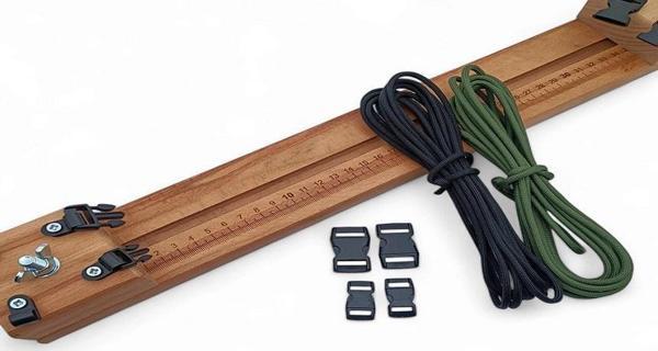 Paracord Bileklik Örme Tahtası 8 Metre ip ve 4 Klips Hediye - Image 1
