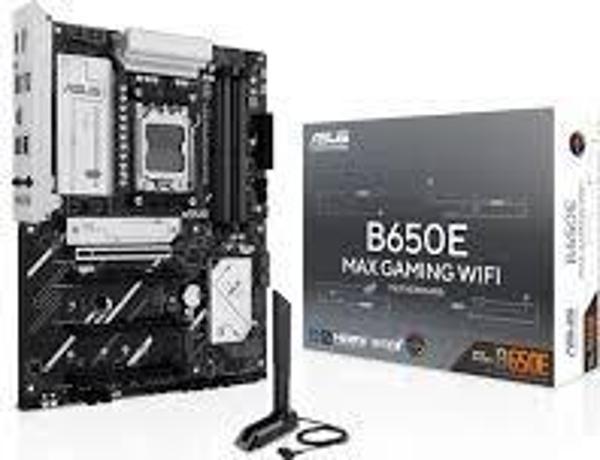 ASUS B650E MAX GAMING WIFI B650 DDR5 (Vga Yok) GLan 2.5G ATX HD DP WIFI6 BT M2 RGB AM5 AMD Anakart - Image 1