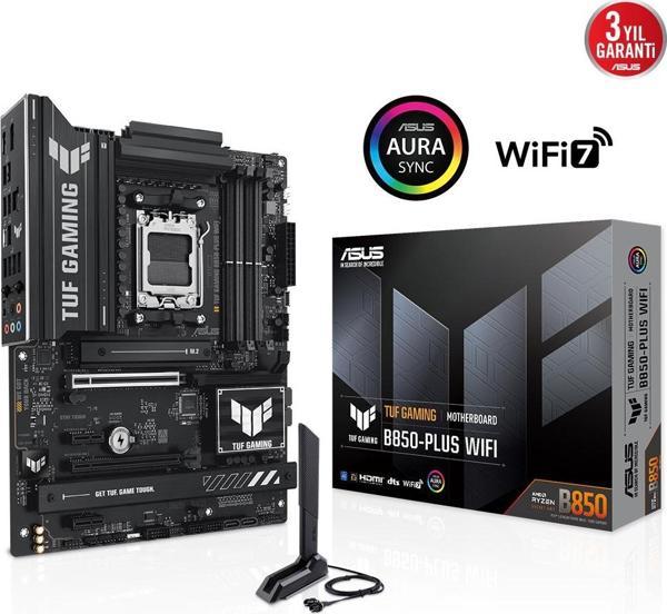 ASUS PRIME B850-PLUS WIFI B850M DDR5 (Vga Yok) GLan 2.5G ATX HD DP WIFI6 BT M2 RGB AM5 AMD Anakart - Image 1