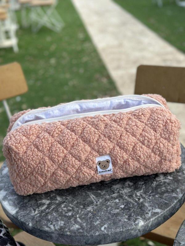 Batekso Pudra Teddy Saç Şekillendiricileri İçin Seyahat Çantası - Xl Boy - Image 1