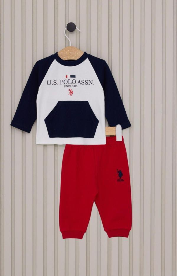 U.s. Polo Assn Erkek Bebek Krem Bebek Takım - Image 1