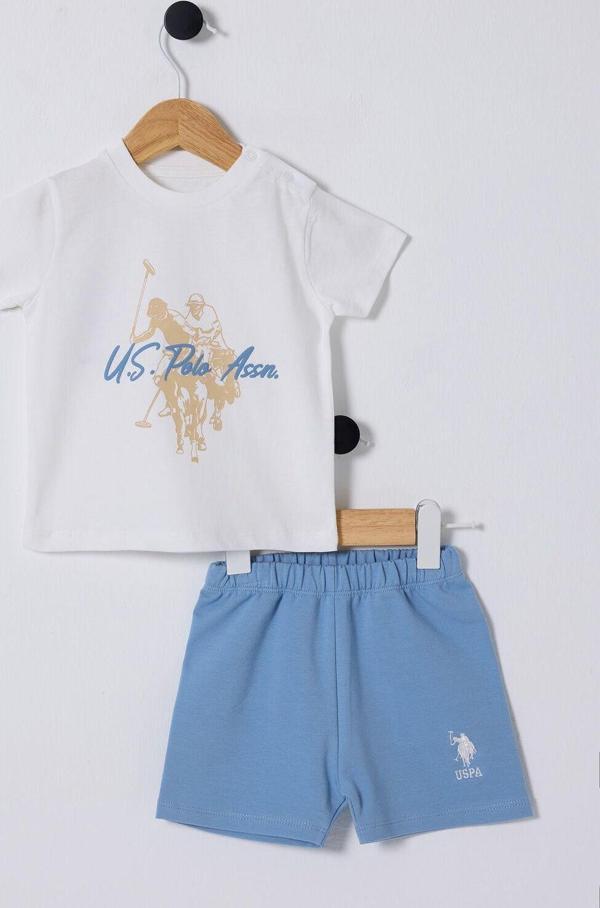 U.S. Polo Assn. Erkek Bebek Beyaz Bebek Takım - Image 1