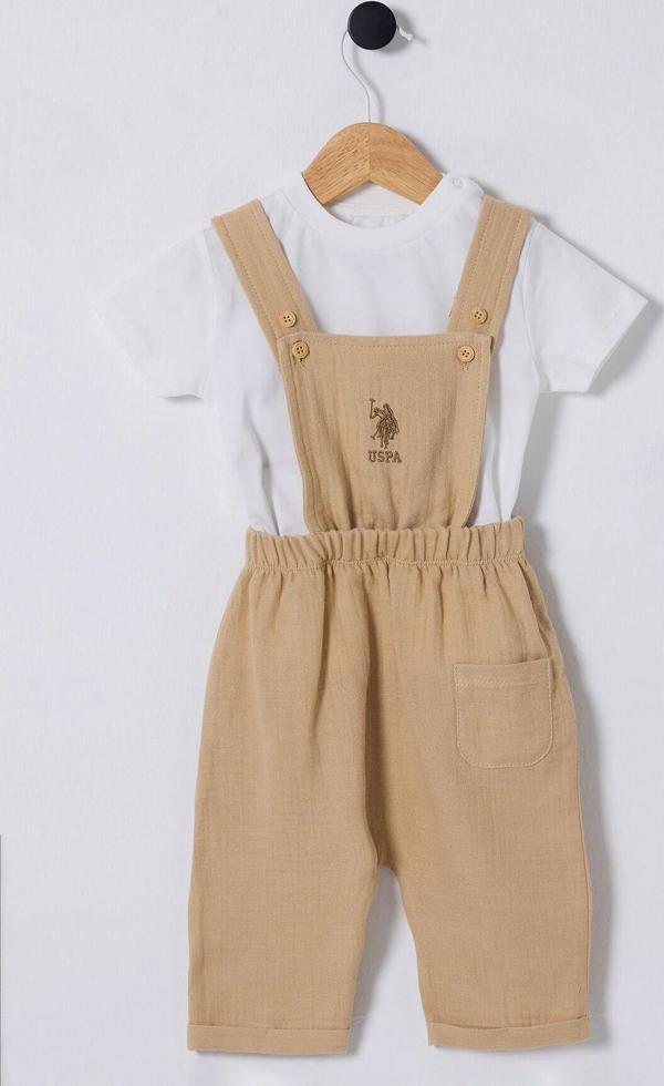 U.S. Polo Assn. Erkek Bebek Krem Bebek Takım - Image 1
