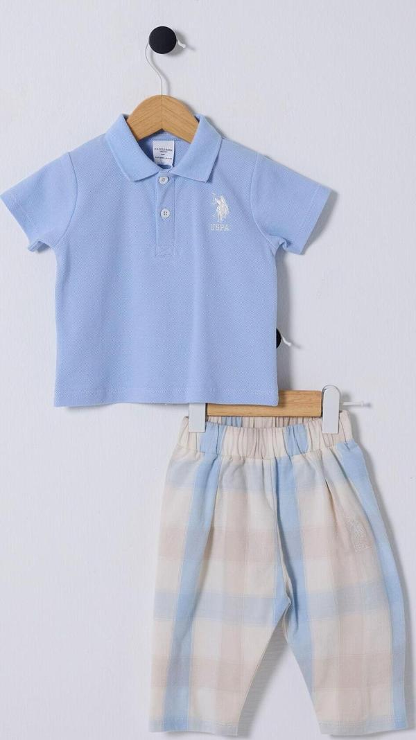 U.S. Polo Assn. Erkek Bebek Beyaz Bebek Takım - Image 1