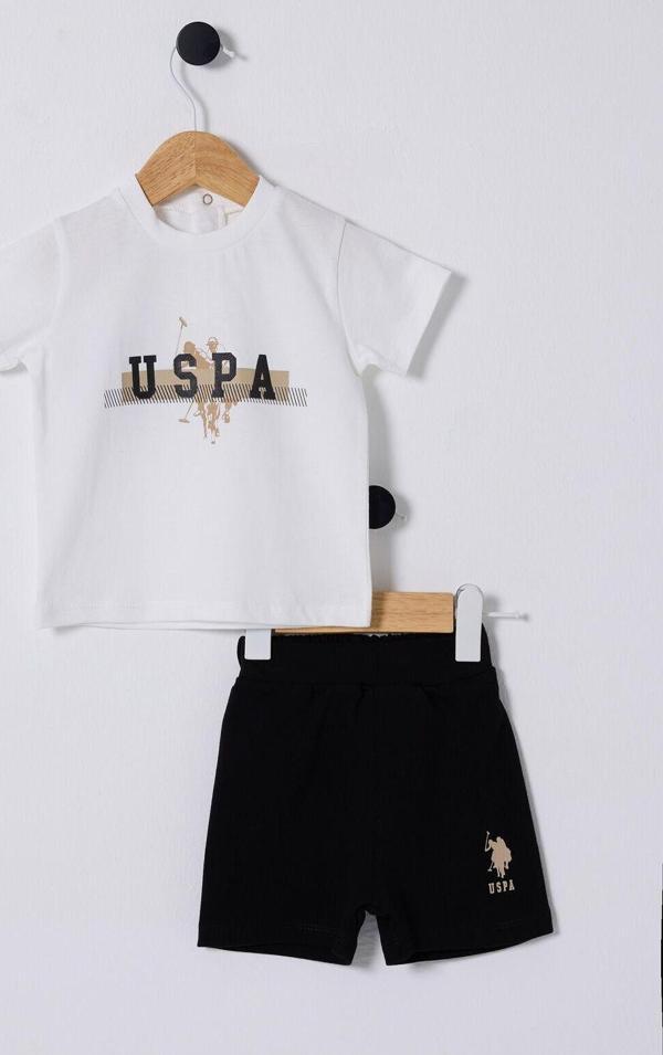 U.S. Polo Assn. Erkek Bebek Krem Bebek Takım - Image 1