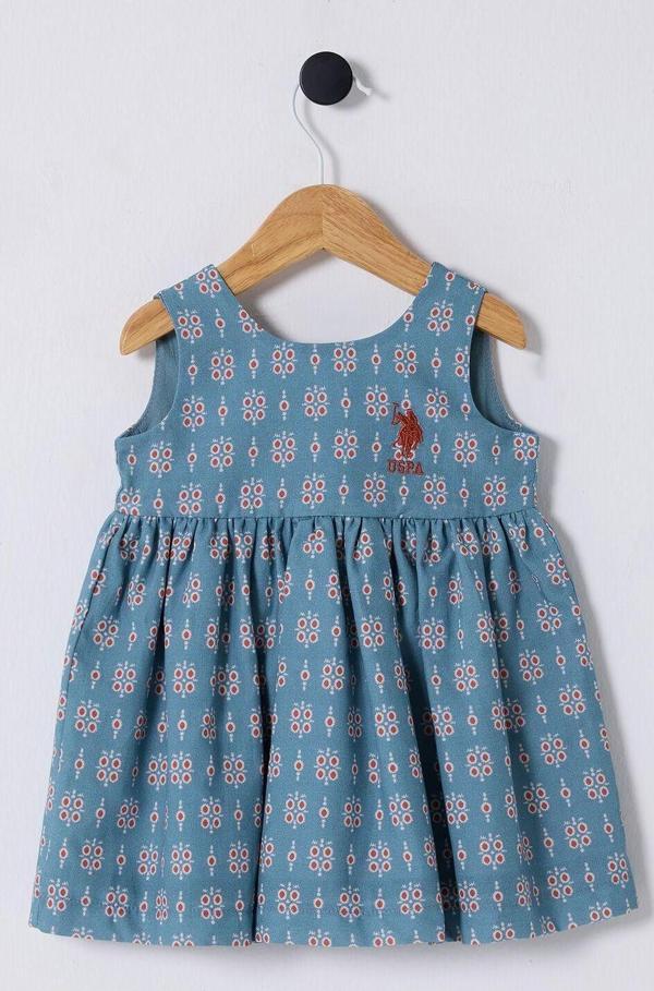 U.S. Polo Assn. Kız Bebek Mavi Elbise - Image 1