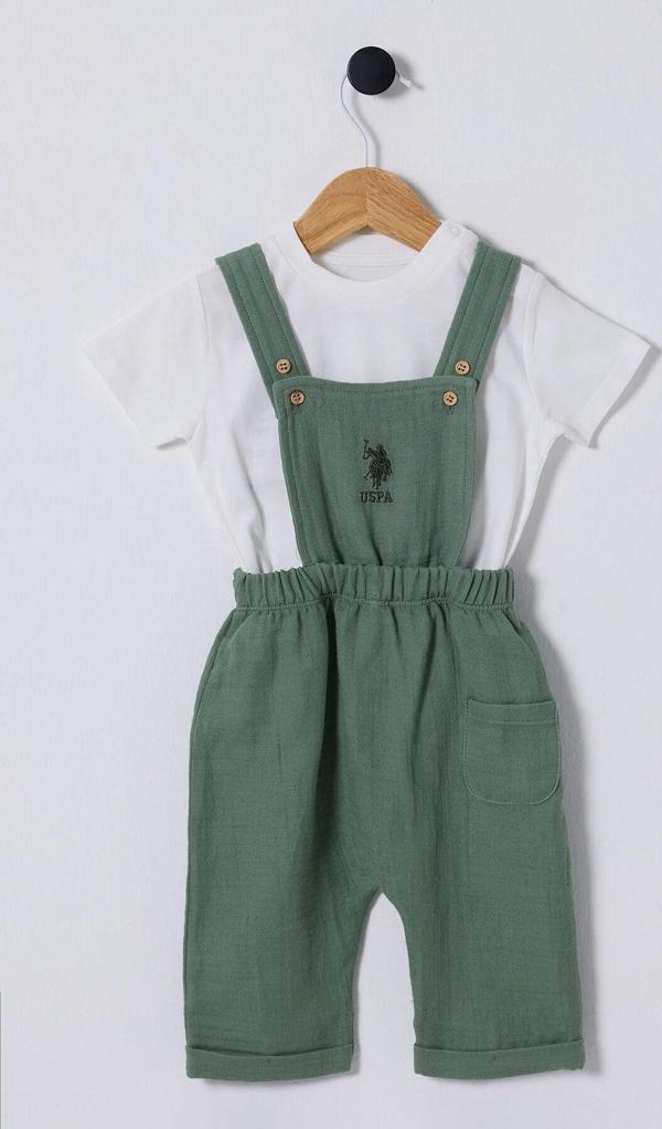 U.S. Polo Assn. Erkek Bebek Haki Bebek Takım - Image 1